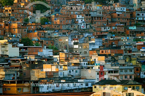  Vista de casas no Morro da Mangueira  - Rio de Janeiro - Rio de Janeiro (RJ) - Brasil