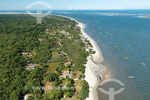  Foto aérea da Vila do Superagüi no Parque Nacional de Superagüi  - Guaraqueçaba - Paraná (PR) - Brasil
