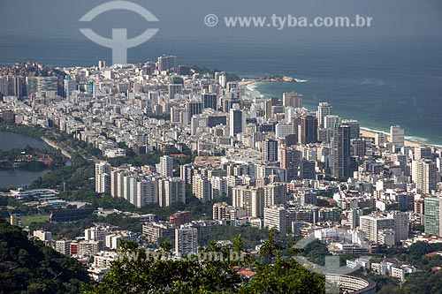  Vista dos bairros do Leblon e Ipanema a partir do Mirante da Vista Chinesa  - Rio de Janeiro - Rio de Janeiro (RJ) - Brasil