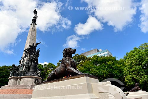  Monumento a Júlio de Castilhos na Praça Marechal Deodoro - mais conhecida como Praça da Matriz  - Porto Alegre - Rio Grande do Sul (RS) - Brasil