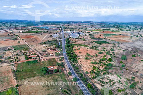  Foto feita com drone da Rodovia BR-116  - Penaforte - Ceará (CE) - Brasil