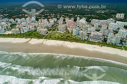  Foto feita com drone da Praia da Riviera de São Lourenço  - Bertioga - São Paulo (SP) - Brasil
