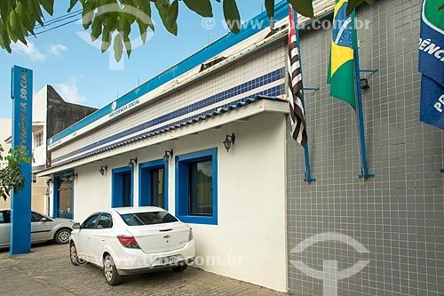  Fachada do edifício sede da Previdência Social na cidade de São Sebastião  - São Sebastião - São Paulo (SP) - Brasil
