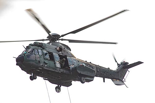  Helicóptero Super Puma AK-34 durante a comemoração dos 145 anos do nascimento de Santos Dumont na Base Aérea dos Afonsos  - Rio de Janeiro - Rio de Janeiro (RJ) - Brasil