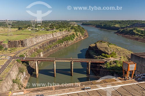  Vista do Rio Paraná próximo à Usina Hidrelétrica Itaipu Binacional  - Foz do Iguaçu - Paraná (PR) - Brasil