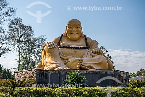  Imagem sagrada do Maitreya Bodhisattva (Buda Mi La Pu-san) no Centro Budista Chen Tien  - Foz do Iguaçu - Paraná (PR) - Brasil