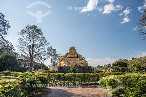  Imagem sagrada do Maitreya Bodhisattva (Buda Mi La Pu-san) no Centro Budista Chen Tien  - Foz do Iguaçu - Paraná (PR) - Brasil