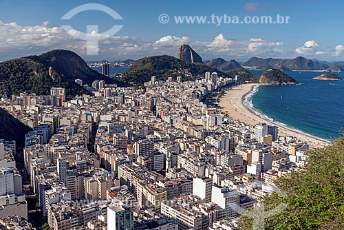  Vista geral do bairro de Copacabana a partir do Morro do Cantagalo  - Rio de Janeiro - Rio de Janeiro (RJ) - Brasil