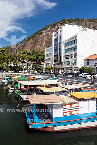  Traineiras atracadas no píer do Quadrado da Urca  - Rio de Janeiro - Rio de Janeiro (RJ) - Brasil