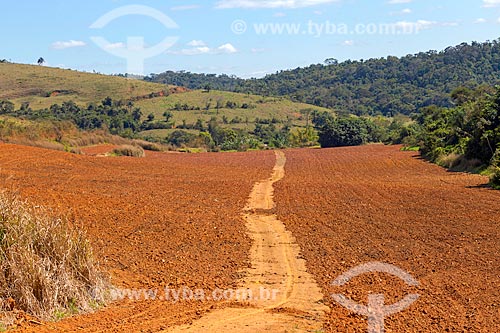  Terra arada para plantio milho na zona rural da cidade de Guarani  - Guarani - Minas Gerais (MG) - Brasil