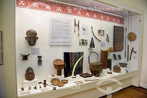  Exposição África - passado e presente - em exibição no Museu Nacional - antigo Paço de São Cristóvão  - Rio de Janeiro - Rio de Janeiro (RJ) - Brasil