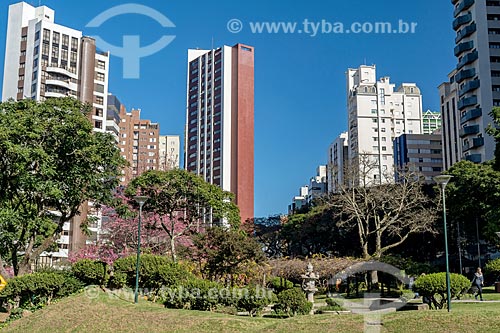  Vista geral da Praça do Japão  - Curitiba - Paraná (PR) - Brasil