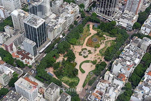  Foto aérea da Praça Nossa Senhora da Paz  - Rio de Janeiro - Rio de Janeiro (RJ) - Brasil