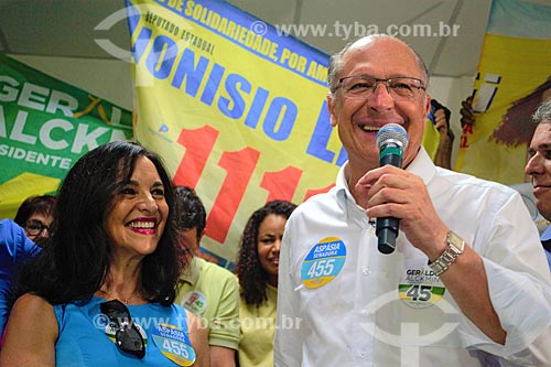  Geraldo Alckmin - candidato à presidência pelo Partido da Social Democracia Brasileira (PSDB) - e Lu Alckmin no Grande Mercado de Madureira (1959) - mais conhecido como Mercadão de Madureira  - Rio de Janeiro - Rio de Janeiro (RJ) - Brasil