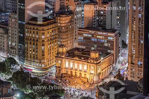  Vista de cima do Bar Amarelinho e o Palácio Pedro Ernesto (1923) - sede da Câmara Municipal do Rio de Janeiro  - Rio de Janeiro - Rio de Janeiro (RJ) - Brasil
