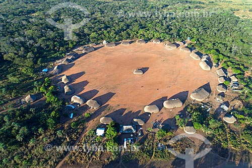  Foto feita com drone da aldeia Aiha da tribo Kalapalo - ACRÉSCIMO DE 100% SOBRE O VALOR DE TABELA  - Querência - Mato Grosso (MT) - Brasil