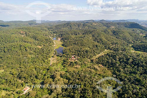  Foto feita com drone da Área de Proteção Ambiental da Serra de Baturité  - Guaramiranga - Ceará (CE) - Brasil