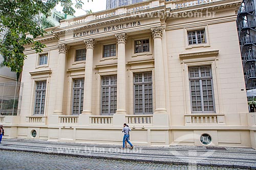  Fachada da Academia Brasileira de Letras (ABL) - 1922 - prédio construído para abrigar o Pavilhão da França durante a Exposição Internacional Comemorativa do Centenário da Independência do Brasil  - Rio de Janeiro - Rio de Janeiro (RJ) - Brasil