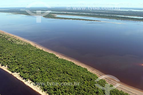  Foto aérea do Rio Negro próximo ao Parque Nacional de Anavilhanas  - Manaus - Amazonas (AM) - Brasil