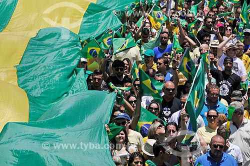  Manifestação em apoio ao candidato à presidência Jair Bolsonaro  - São José do Rio Preto - São Paulo (SP) - Brasil