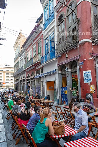  Mesas de bar na Rua do Ouvidor  - Rio de Janeiro - Rio de Janeiro (RJ) - Brasil