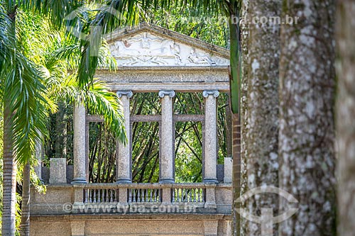  Detalhe do pórtico da antiga da Academia Imperial de Belas Artes no Jardim Botânico do Rio de Janeiro  - Rio de Janeiro - Rio de Janeiro (RJ) - Brasil