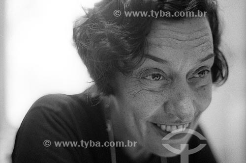  Detalhe da economista Maria da Conceição Tavares - década de 80  - Rio de Janeiro - Rio de Janeiro (RJ) - Brasil