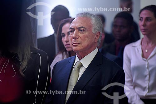  Presidente Michel Temer durante a solenidade pelos 87 anos do Cristo Redentor  - Rio de Janeiro - Rio de Janeiro (RJ) - Brasil