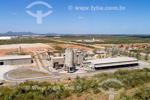  Foto feita com drone da Votorantim Cimentos - parte do Complexo Industrial e Portuário do Pecém  - Caucaia - Ceará (CE) - Brasil