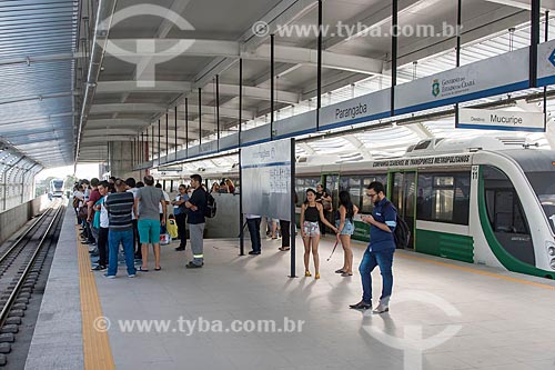  Passageiros em estação do Metrô de Fortaleza  - Fortaleza - Ceará (CE) - Brasil