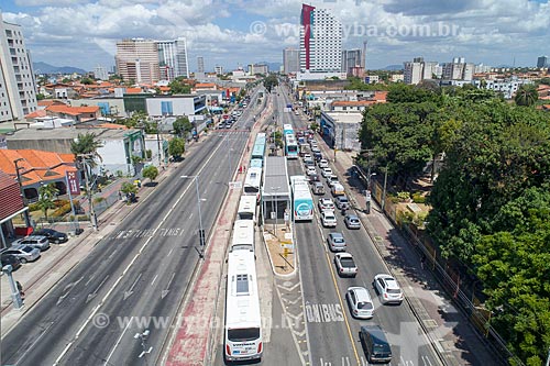  Foto feita com drone do corredor do Expresso Fortaleza na Avenida Bezerra de Menezes  - Fortaleza - Ceará (CE) - Brasil