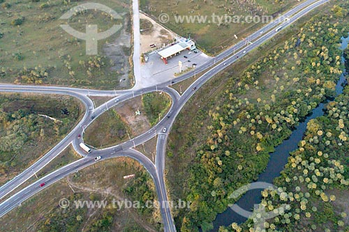  Foto feita com drone da rotatória entre as rodovias CE-065 e CE-421  - Caucaia - Ceará (CE) - Brasil