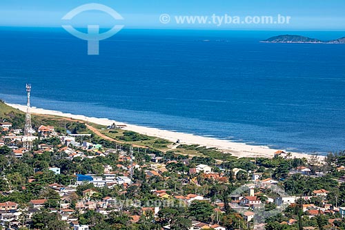  Vista do distrito e da Praia de Itaipuaçu a partir do mirante do Parque Estadual da Serra da Tiririca  - Maricá - Rio de Janeiro (RJ) - Brasil