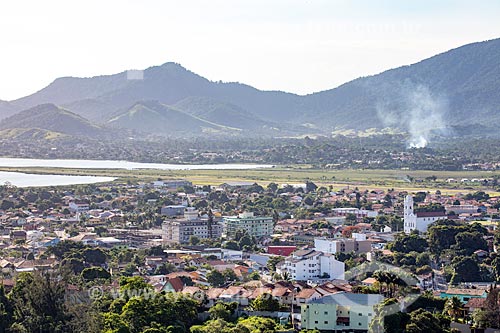  Vista do centro da cidade Maricá a partir do mirante da Serra do Caju  - Maricá - Rio de Janeiro (RJ) - Brasil