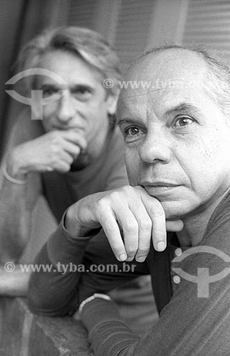  Detalhe de Rubens Corrêa e Ivan Albuquerque ao fundo - década de 90  - Rio de Janeiro - Rio de Janeiro (RJ) - Brasil
