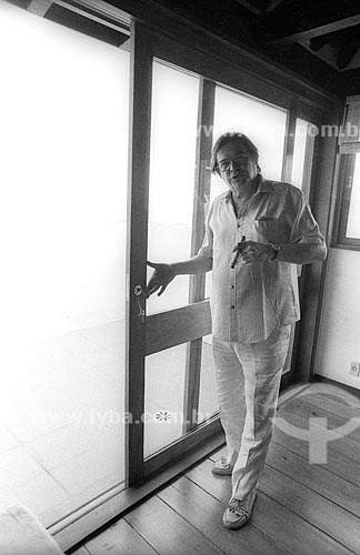  Maestro Tom Jobim em sua casa - década de 80  - Rio de Janeiro - Rio de Janeiro (RJ) - Brasil