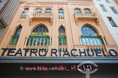  Fachada do Teatro Riachuelo Rio (1890) - antigo Cine Palácio  - Rio de Janeiro - Rio de Janeiro (RJ) - Brasil