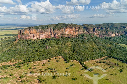  Foto feita com drone da Serra do Roncador  - Barra do Garças - Mato Grosso (MT) - Brasil
