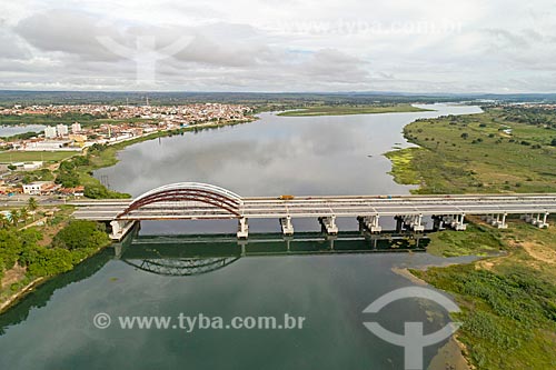  Ponte sobre o Rio São Francisco na Rodovia Preste Maia (BR-101) - divisa entre Sergipe e Alagoas  - Propriá - Sergipe (SE) - Brasil