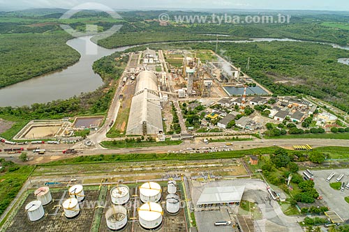  Foto feita com drone da fábrica de Fertilizantes Nitrogenados da Petrobras com o Rio Sergipe ao fundo  - Riachuelo - Sergipe (SE) - Brasil