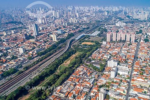  Foto feita com drone da Estação Penha do Metrô de São Paulo - Linha 3  - São Paulo - São Paulo (SP) - Brasil