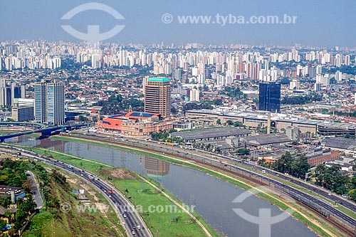  Foto aérea do Rio Pinheiros  - São Paulo - São Paulo (SP) - Brasil