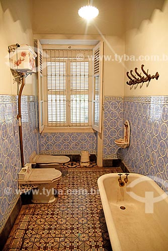  Banheiro no interior da Fundação Casa de Rui Barbosa  - Rio de Janeiro - Rio de Janeiro (RJ) - Brasil