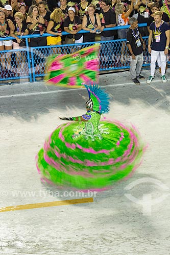  Desfile do Grêmio Recreativo Escola de Samba Estação Primeira de Mangueira - Porta-Bandeira (Squel Jorgea) - Enredo 2019 - História para ninar gente grande  - Rio de Janeiro - Rio de Janeiro (RJ) - Brasil