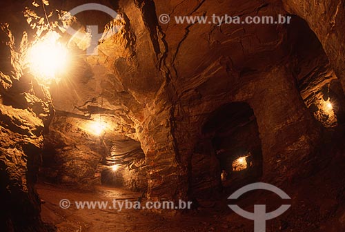  Interior da Mina da Passagem - década de 2000  - Ouro Preto - Minas Gerais (MG) - Brasil