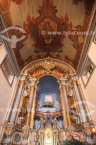  Altar-mor da Igreja de Nossa Senhora das Mercês (século XVIII) - década de 90  - Diamantina - Minas Gerais (MG) - Brasil