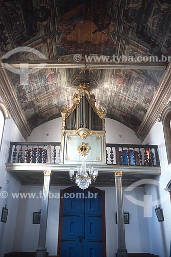  Órgão no interior da Igreja da Ordem Terceira de Nossa Senhora do Carmo (século XVIII) - década de 2000  - Diamantina - Minas Gerais (MG) - Brasil