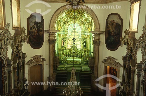  Interior da Igreja de São Francisco de Assis - década de 2000  - Ouro Preto - Minas Gerais (MG) - Brasil
