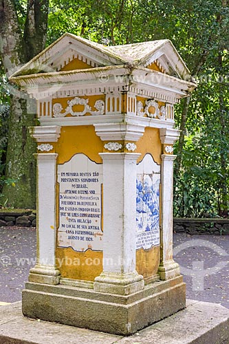  Monumento ao Barão de Taunay no Parque Nacional da Tijuca  - Rio de Janeiro - Rio de Janeiro (RJ) - Brasil