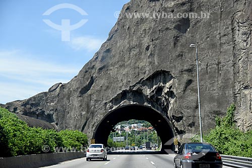  Vista do segundo trecho do Túnel Geólogo Enzo Totis na Linha Amarela  - Rio de Janeiro - Rio de Janeiro (RJ) - Brasil